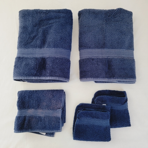 Utica Other - Utica Blue Bath Towel Set 100% Cotton